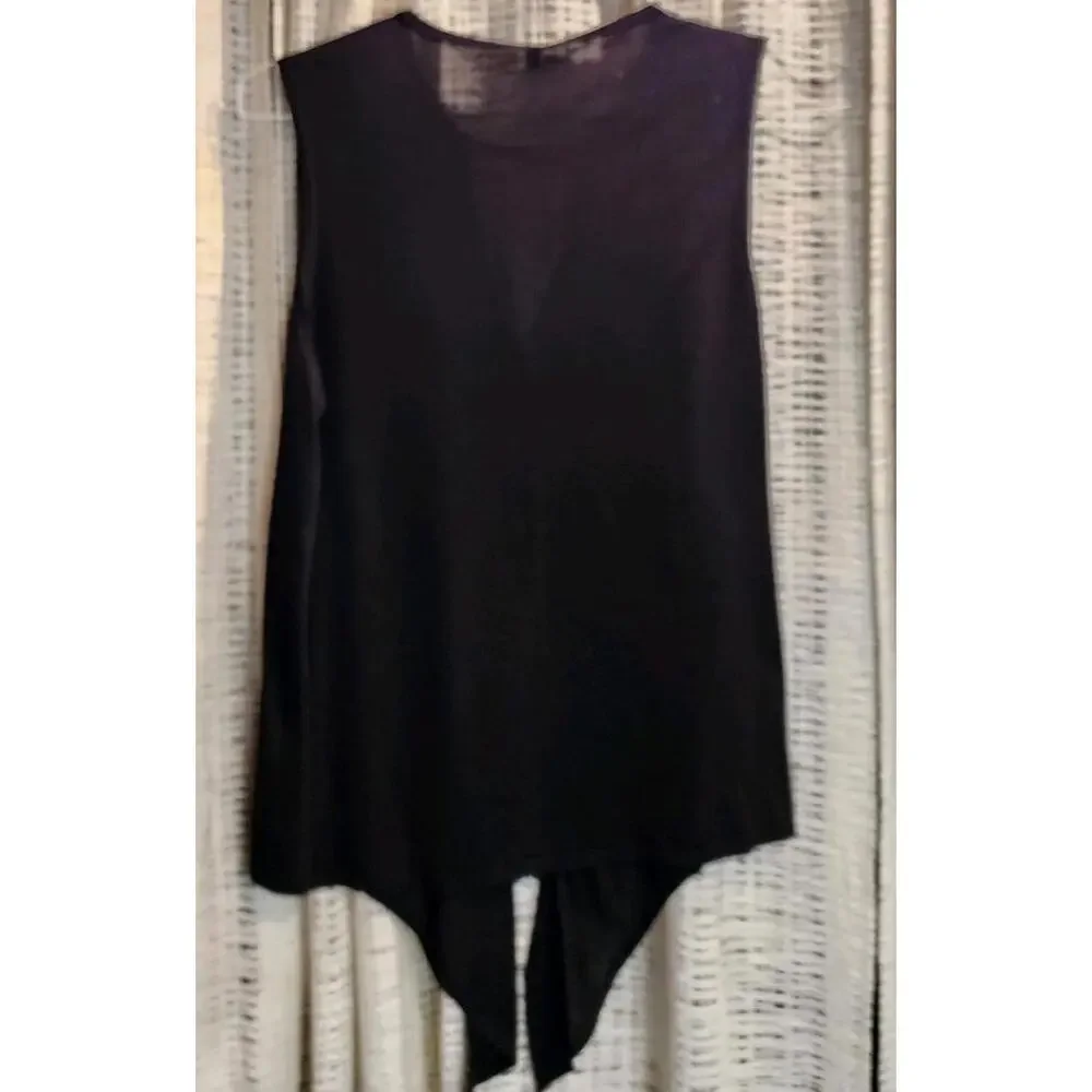Lansston Women's Sleeveless Top with Tag - Elegant Black Design